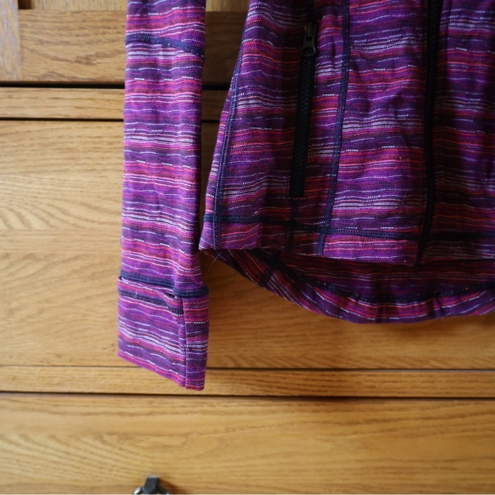 Lululemon Define Jacket in Space Dye Twist Regal Plum Alarming Womens Size 6 - Picture 4 of 11